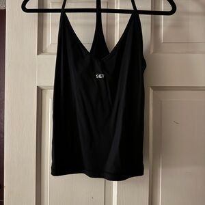 SET Active Black Racerback Cami Tank Top